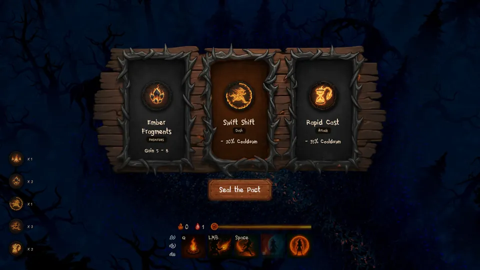 Choosing a perk from a sister’s chest